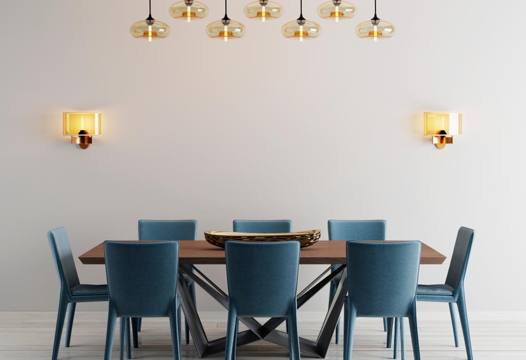 modern led dining room lighting